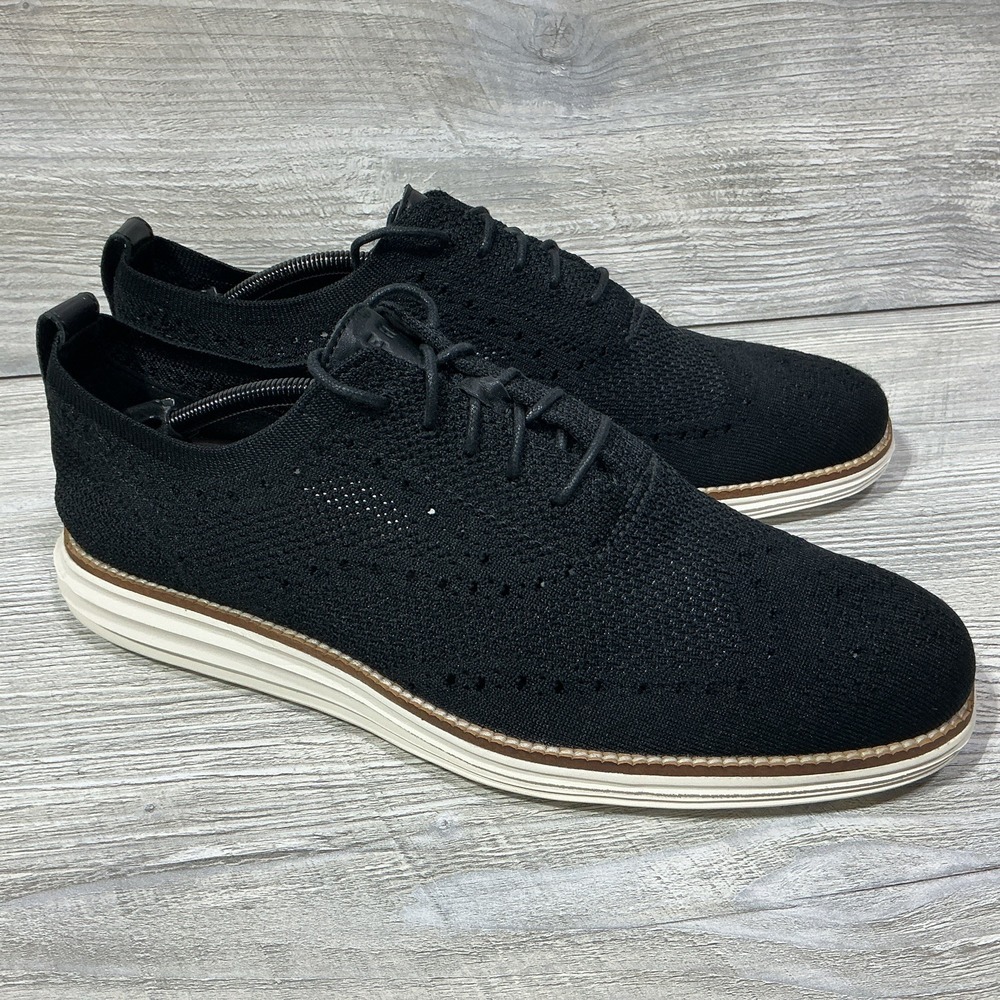 Cole Haan Men's 11M Original Grand Stitchlite Wingtip Oxfords Black Style C27959